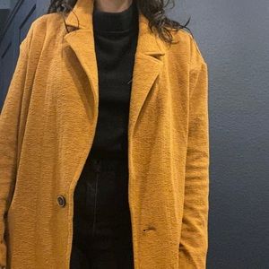 Anthropologie Long Knit Blazer